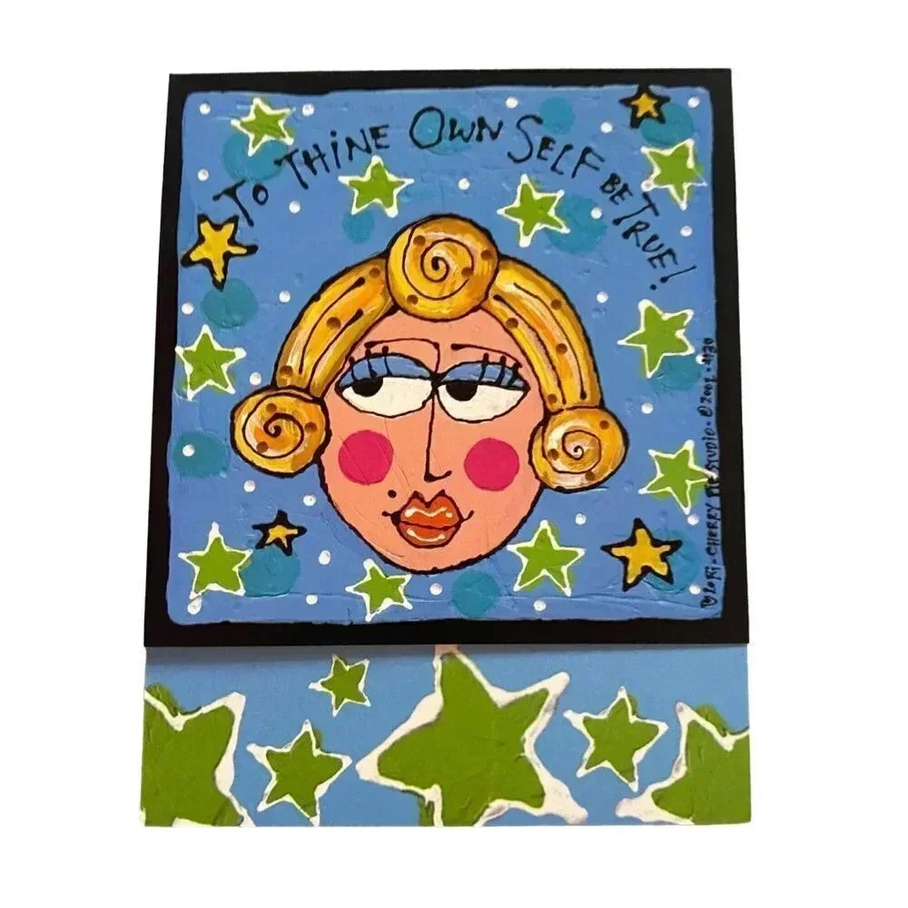FUNNY 6/pk Leanin' Tree Friend Greeting Cards Blonde Sassy Girl Lori Wiseman NIP